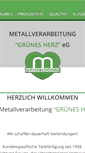 Mobile Screenshot of gruenes-herz-eg.de
